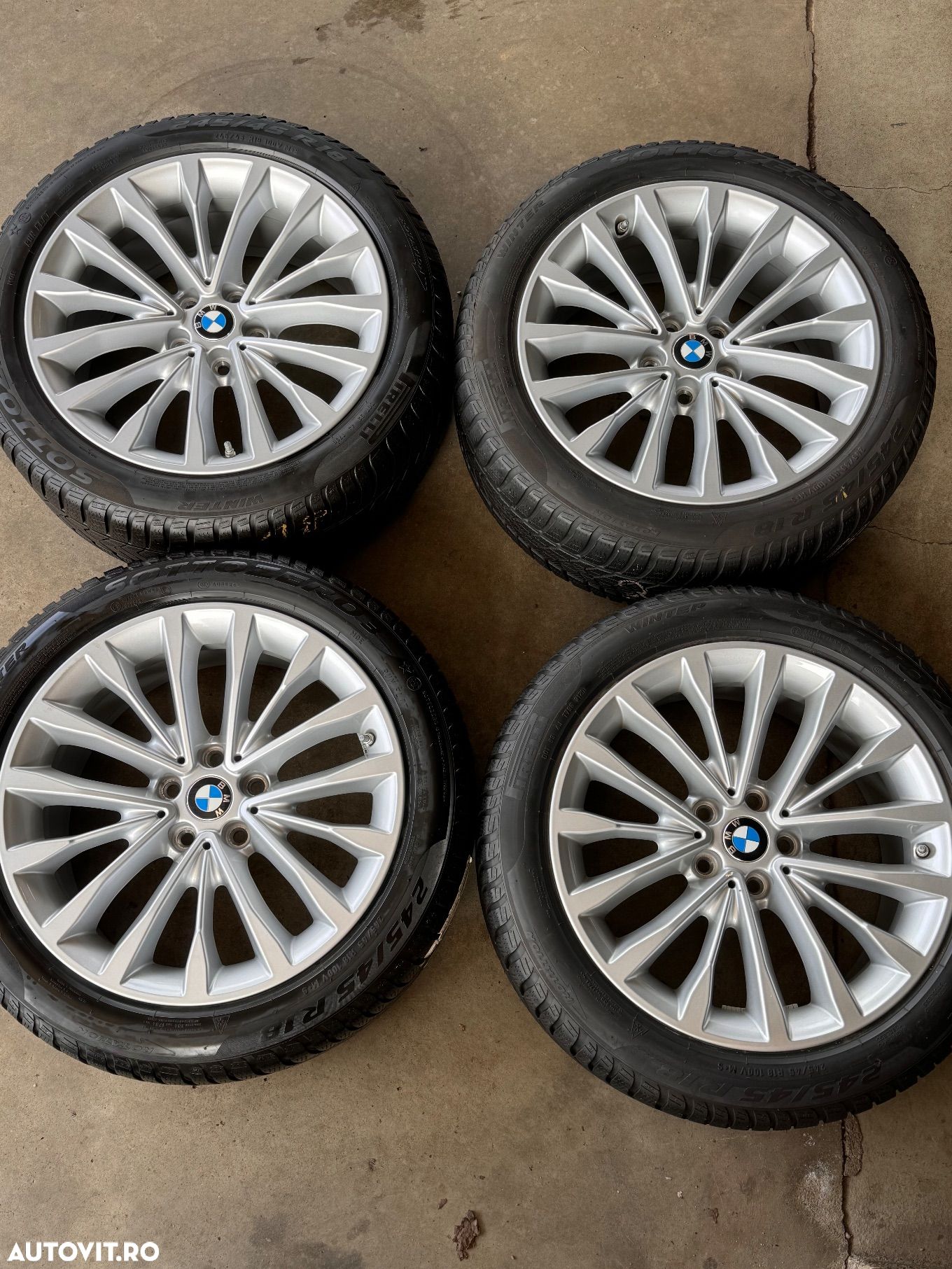 Vând jante originale BMW G30-31 pe 18” cu anvelope de iarnă - 1