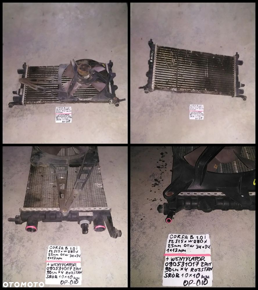 OPEL DAEWOO SAAB CHŁODNICA WODY AUKCJA NR1 - 2