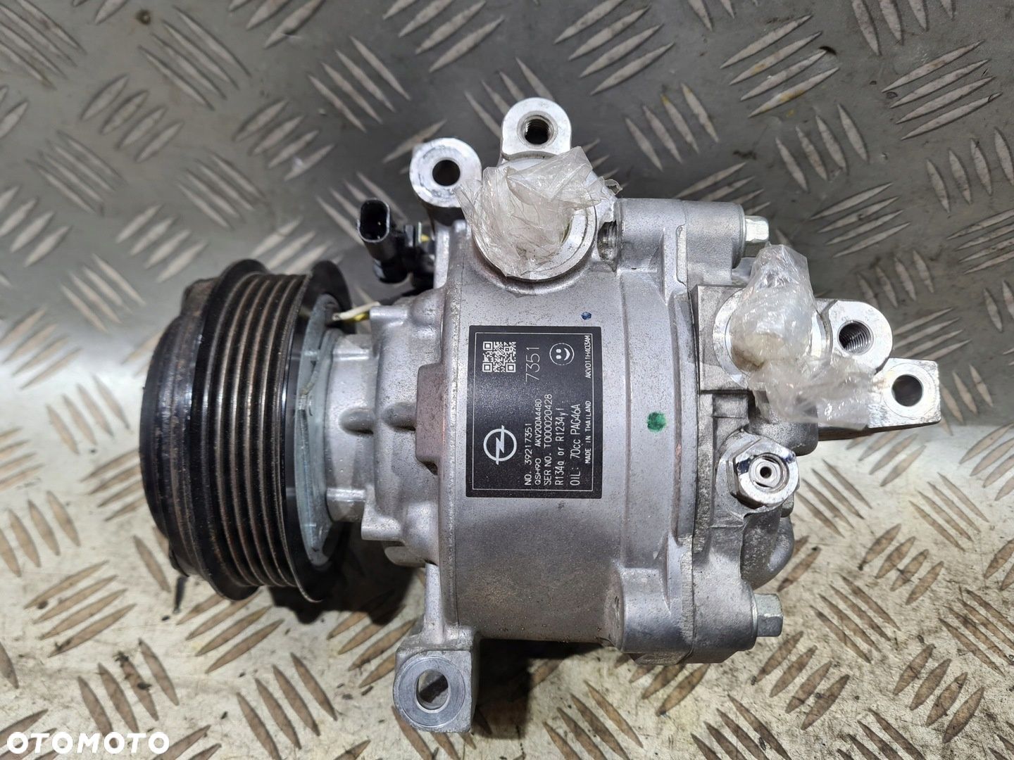 KOMPRESOR SPRĘŻARKA KLIMATYZACJI OPEL ASTRA K LIFT 1.2 TURBO - 1