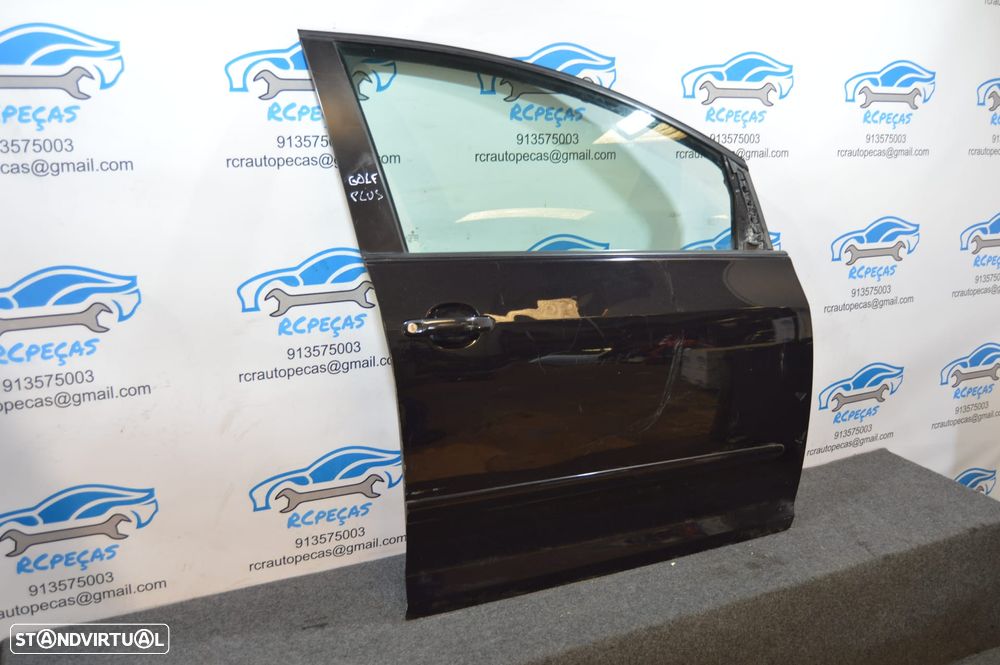 PORTA FRENTE FRONTAL DIREITA VW VOLKSWAGEN GOLF V 5 MK5 5M PLUS FECHO ELEVADOR MOTOR PUXADOR VIDRO - 2