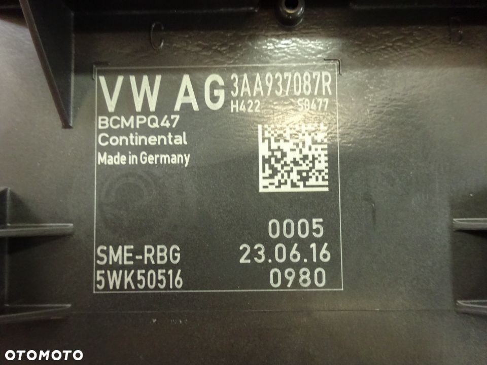 3AA937087R modul bordnetz  komfort BCM VW passat B7 CC lift czesci - 2