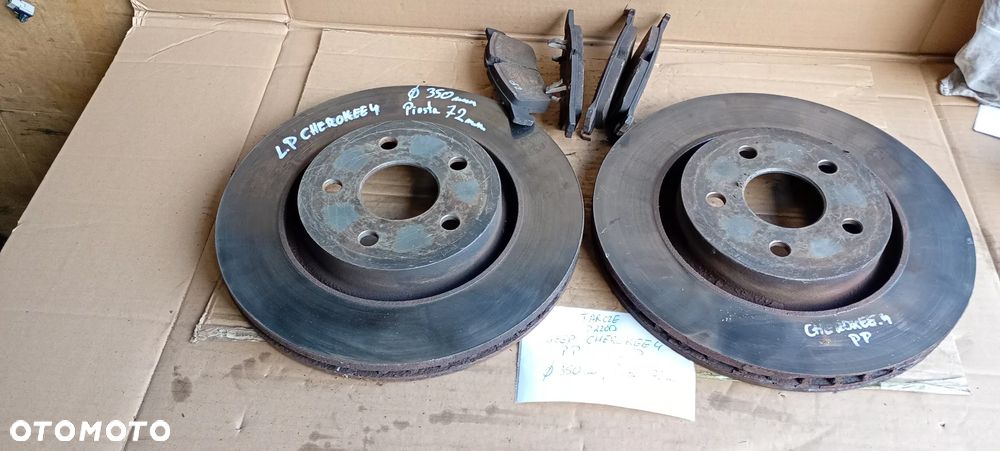 Tarcze hamulcowe klocki przód przednie Jeep Grand Cherokee IV WK2 - 1