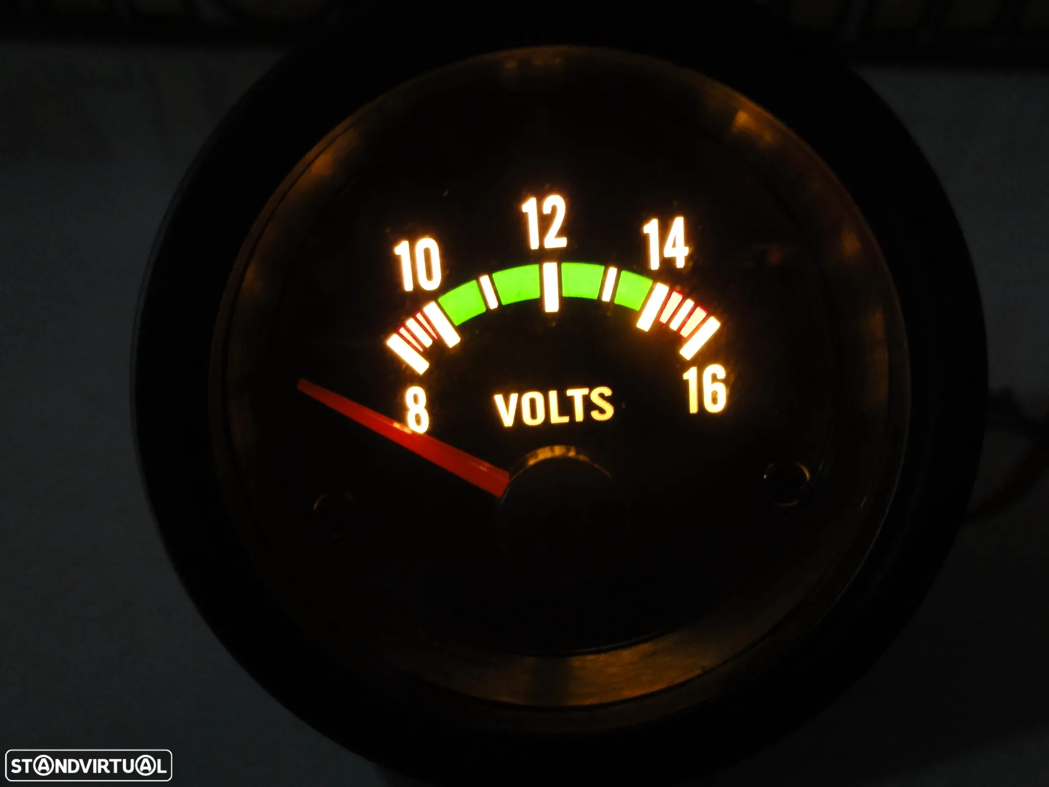 Manómetro fundo preto estilo VDO / Od school disponível em Amperímetro, pressão do turbo, pressão do oleo, temperatura do oleo, temperatura da água, voltagem, vacuo - 57