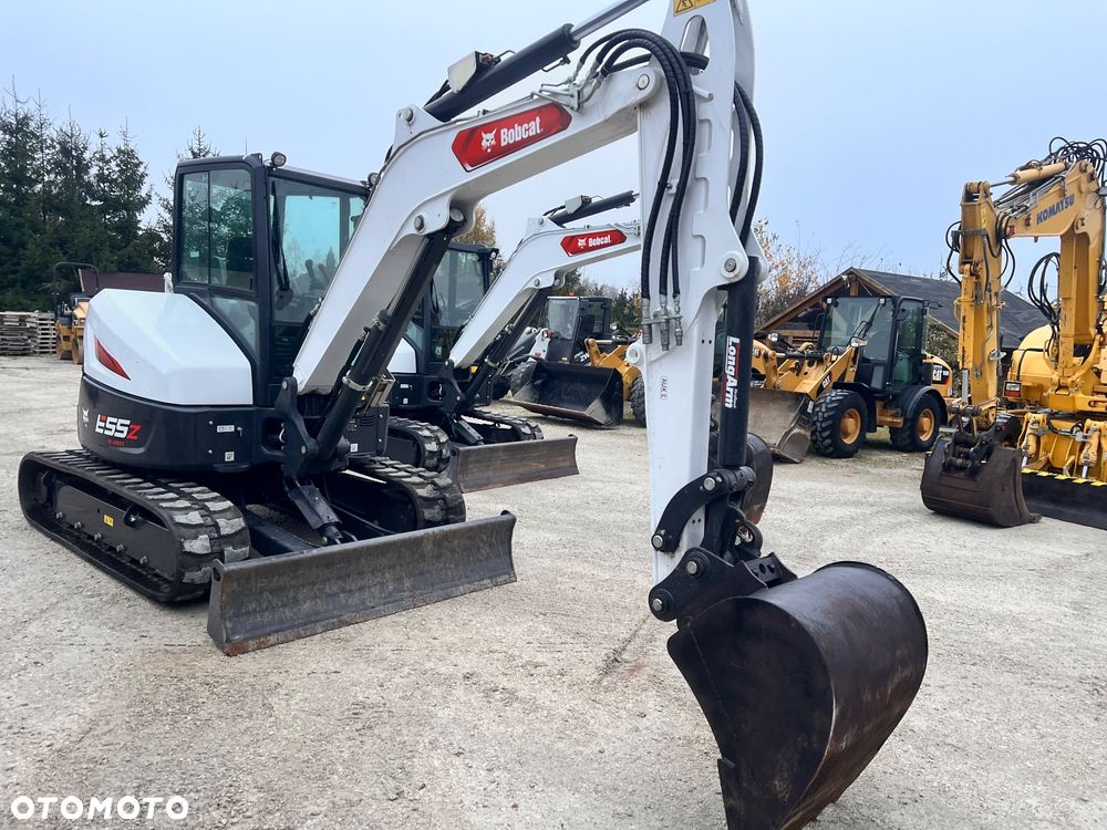 Caterpillar Minikoparka BOBCAT E55Z 23r E60 5 6 tony dodatk linie hydr e35 e 34 e35z cat 304 303,5 serwisowana 1 wł koparka gąsienicowa Cat 303.5 304 305 305.5 306  Kubota 3,5tony - 12