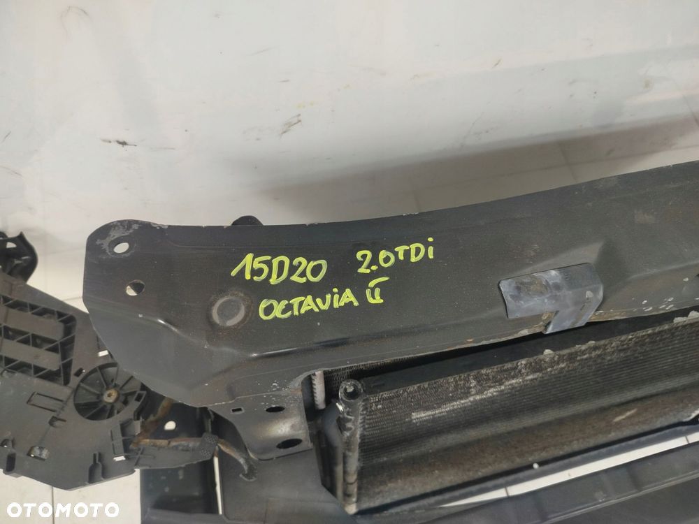 skoda octavia ii lift vrs 08r- pas przedni chłodnice komplet 2.0 tdi 170 km - 8