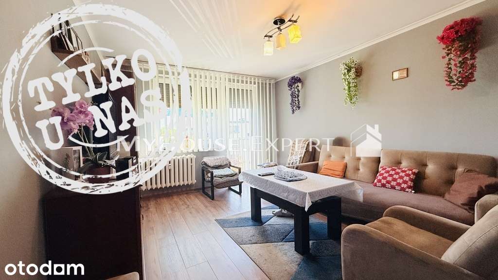 3 pokoje, balkon, piwnica, Sady 48m2