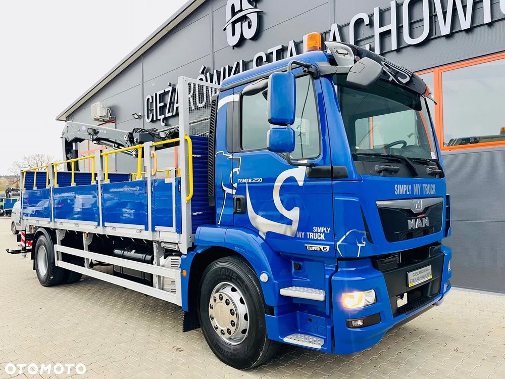 MAN TGM TGS TGL 18.250 // 4x2  // org. Przebieg 143tys. Km // HDS dzwig żuraw kran Krane // Stan idealny - 6