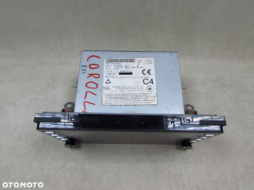 TOYOTA COROLLA E21 XII 16-22 RADIO NAWIGACJIA EKRAN 86140-02C40 EUROPA - 3