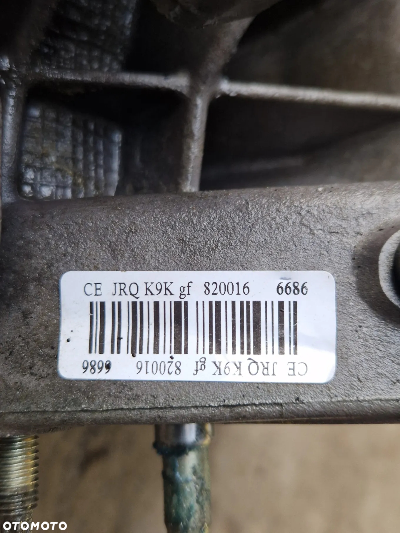 Renault 1.5 DCI - Skrzynia biegów JR5 108 - JRQ K9K - 8200166686 - 9