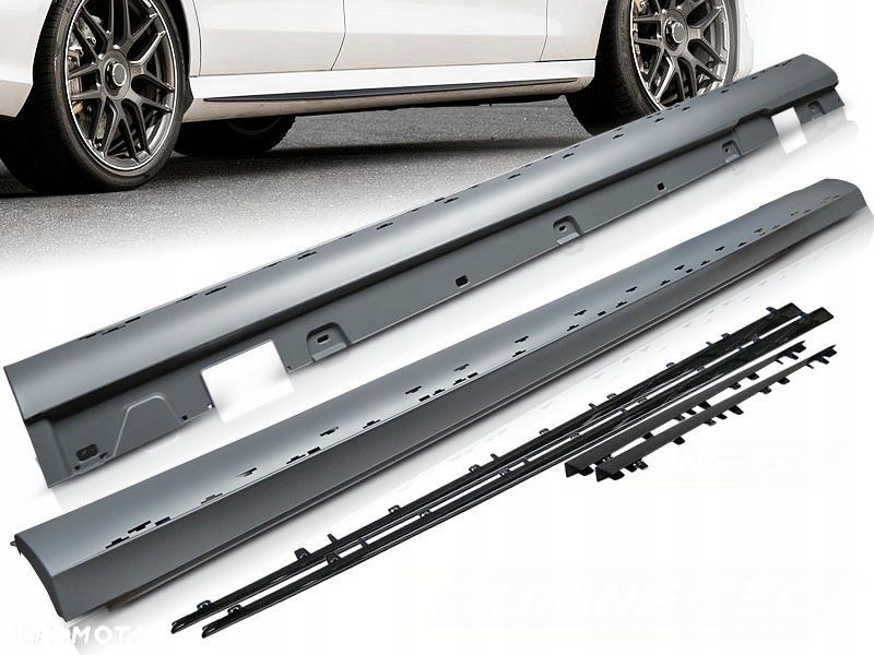 Progi zewnętrzne plastikowe Tuning Sport e63 AMGlook Mercedes E-klasa w 213 - 2