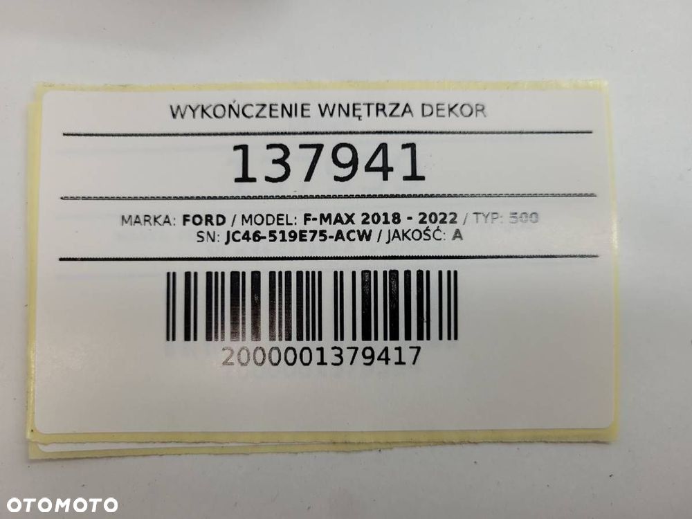 MASKOWNICA OSŁONA FORD F-MAX 500 EURO 6 2019 JC46-519E75-ACW - 9
