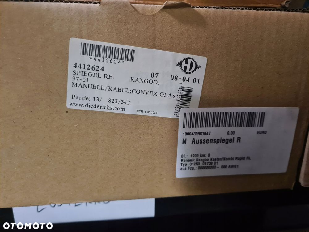 lusterko zewnętrzne prawe 4412624 renault kangoo - 2