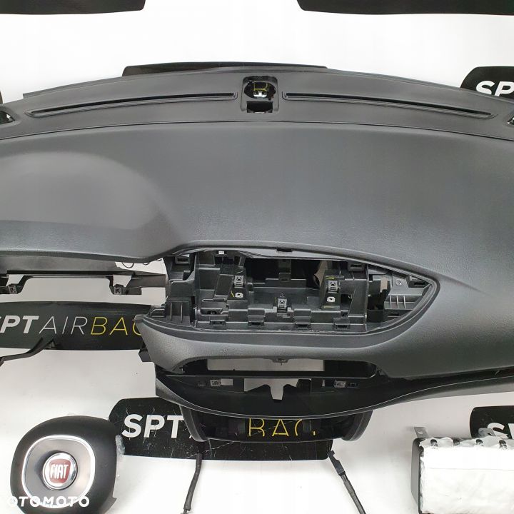 FIAT TIPO DESKA ROZDZIELCZA KONSOLA KOKPIT PULPIT PODUSZKI AIRBAG AIR BAG PASY KIT SET - 3