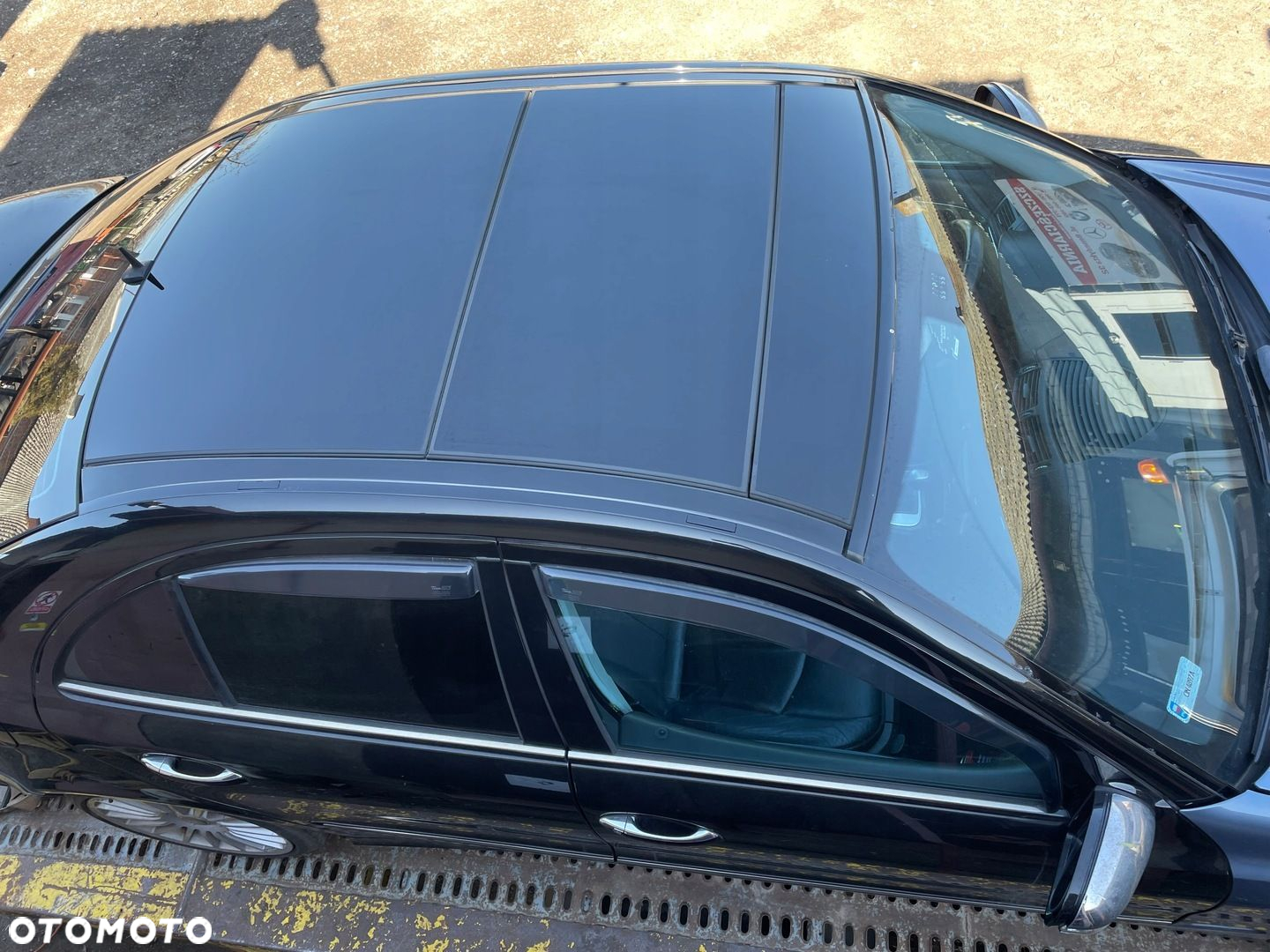 Dach szklany panorama solar podsufitka lampki Mercedes W211 SEDAN KPL BDB - 2