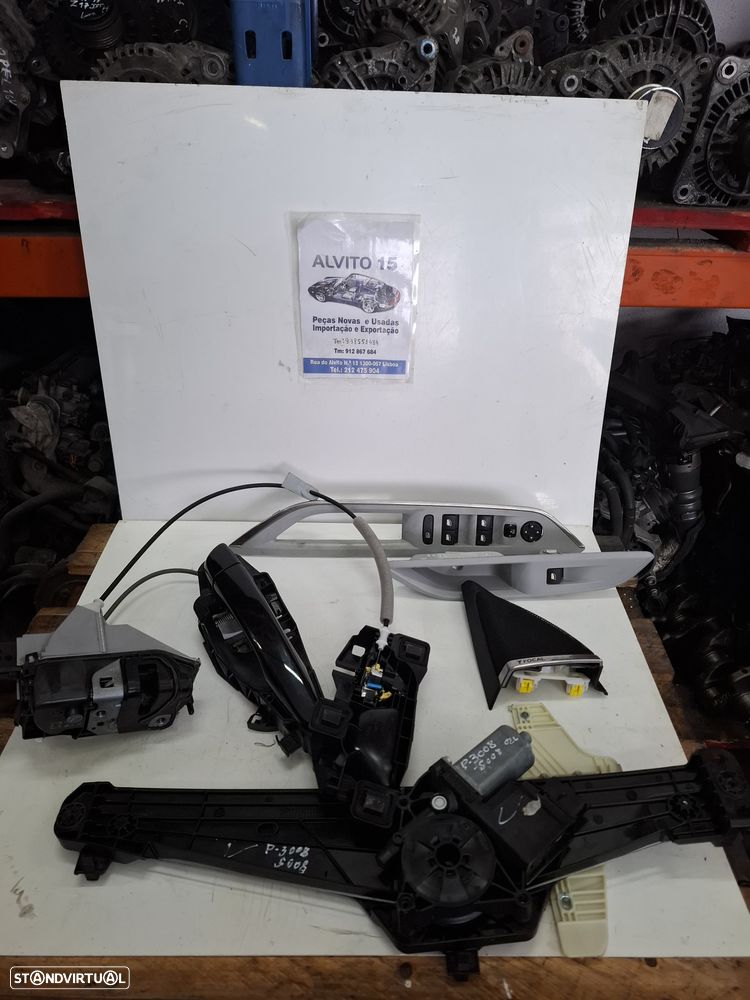 Paeugeot 3008 - Peugeot 5008  de 2023 - elevador - comando das portas - fechaduras