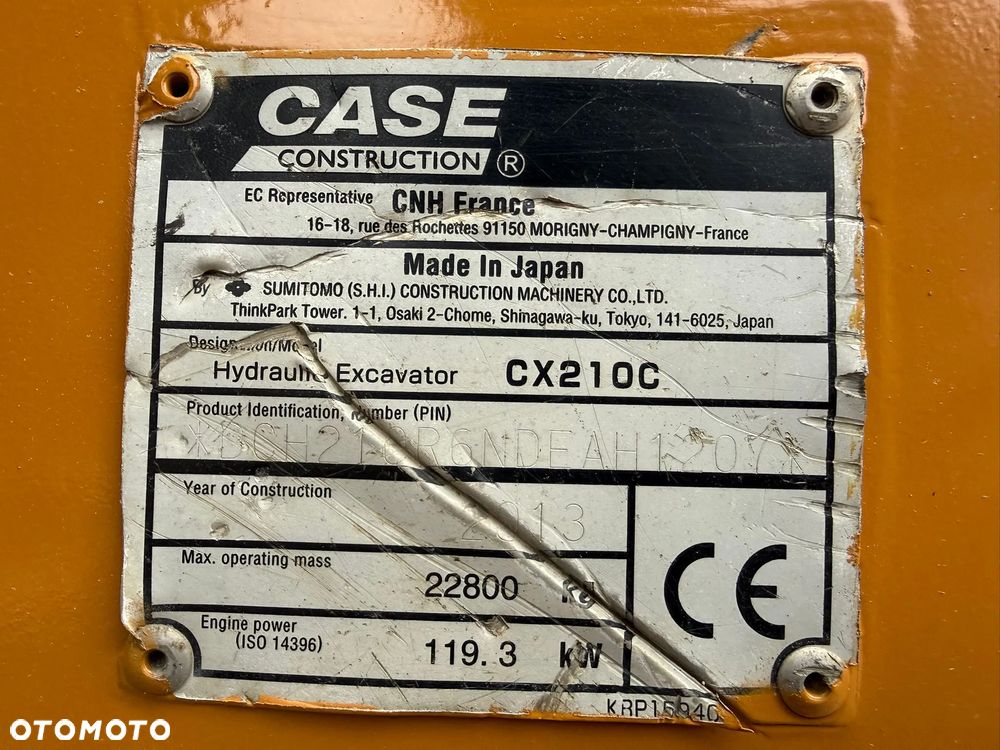 Case CX 210 C, 800mm track - 19