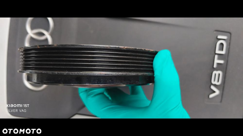 Koło pasowe wału Audi A8 D4 4.2 TDI Porsche Q7 VW 381HP 351HP PS KM korbowego - 6