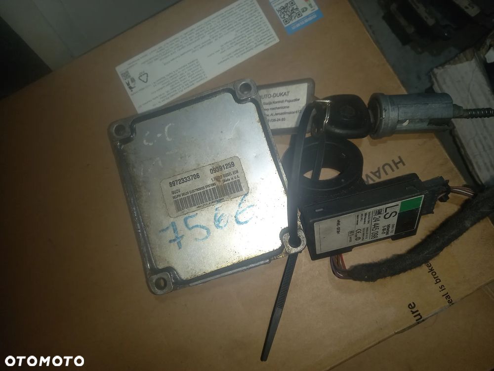 Opel sterownik 09391259 8972333706 kpl immo klucz