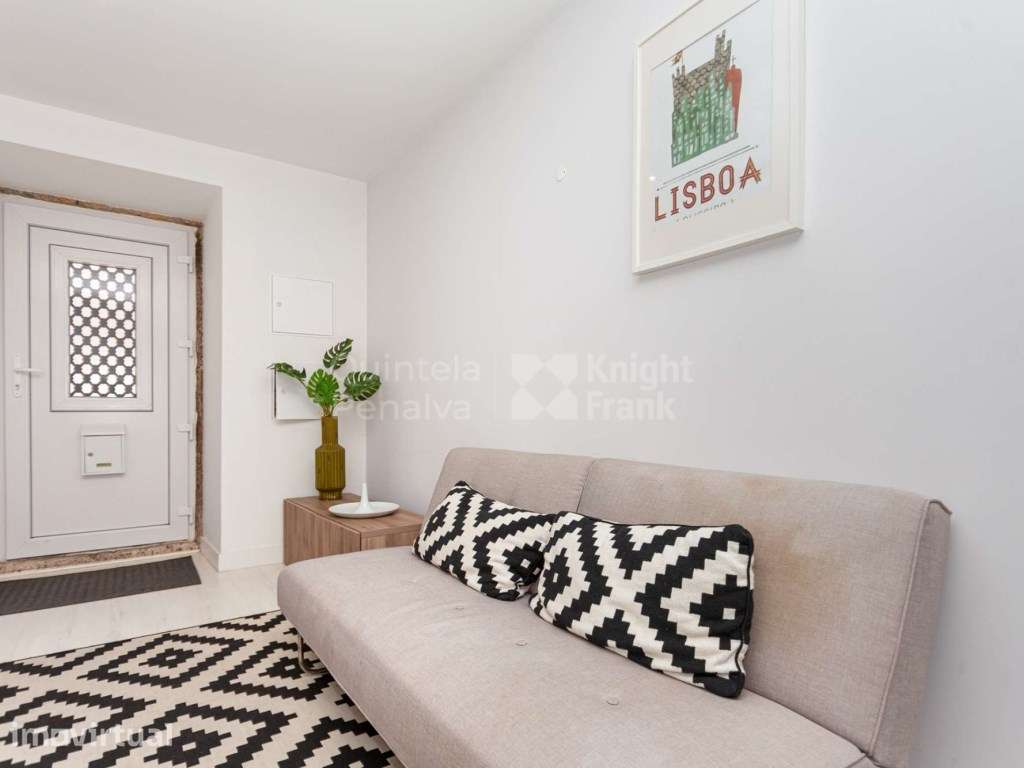 Apartamento T0 para arrendar mobilado na Praça da Alegria, Lisboa - Grande imagem: 5/20
