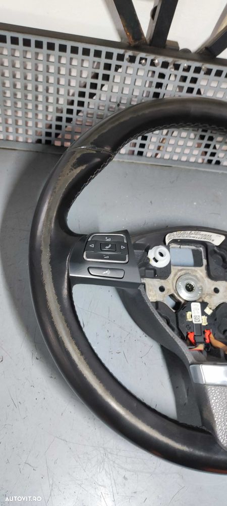 Volan piele cu comenzi  volkswagen vw golf 6 break 1.6 tdi CAY - 5