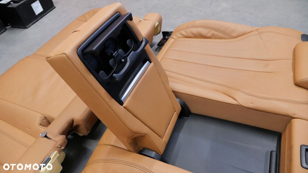 bmw f16 x6 kanapa tylna tył oparcie siedzisko skóra cognac - 4