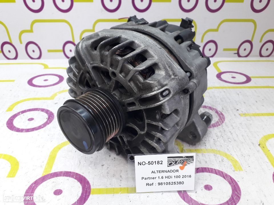 Alternador Peugeot Partner Tepee 1.6 HDi 100Cv de 2016 - Ref: 9810525380 - NO50182 - 1