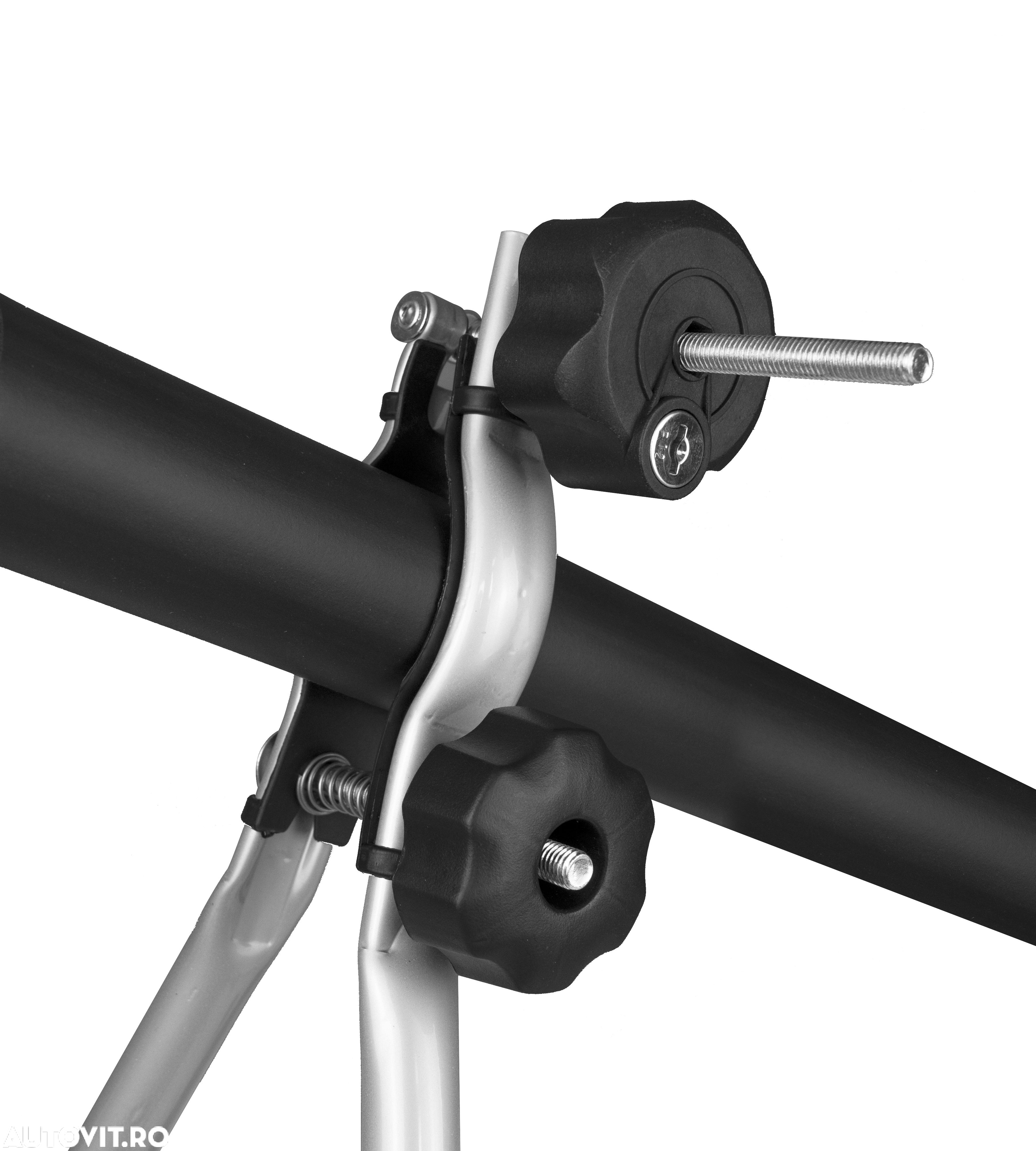 Suport bicicleta auto Menabo Huggy Lock pe bare transversale - 3
