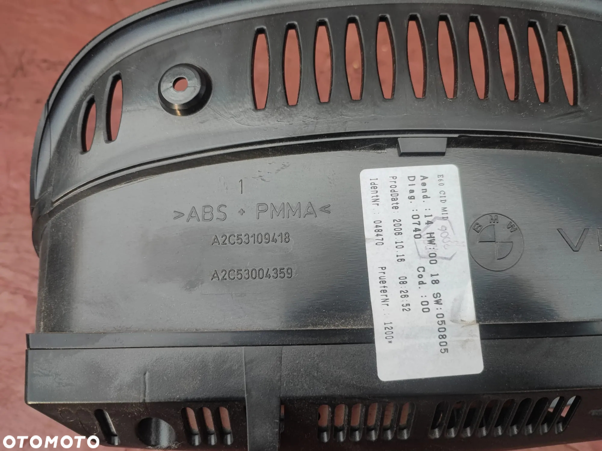 BMW E60 / E60 LCI / E63 / E63 LCI / E64 / E64 LCI. ORYGINALNY MAŁY WYŚWIETLACZ NAWIGACJI EUROPA. O NR: 9 193 748 / 9 114 364 / 6 989 395 / 6 970 342 / 6 985 867 OEM. DZIAŁAJĄCY W 100%. - 8
