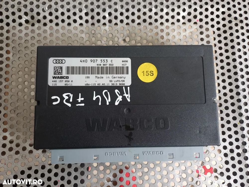 Calculator Modul Suspensie Audi A8 4H D4 An 2010-2011-2012-2013-2014-2015-2016-2017 Cod 4H0907533C Dezmembrez Audi A8 4H D4 Volan Stanga 3.0 Tdi Quattro Motor CDT Cutie MXU - Dezmembrari Arad - 5
