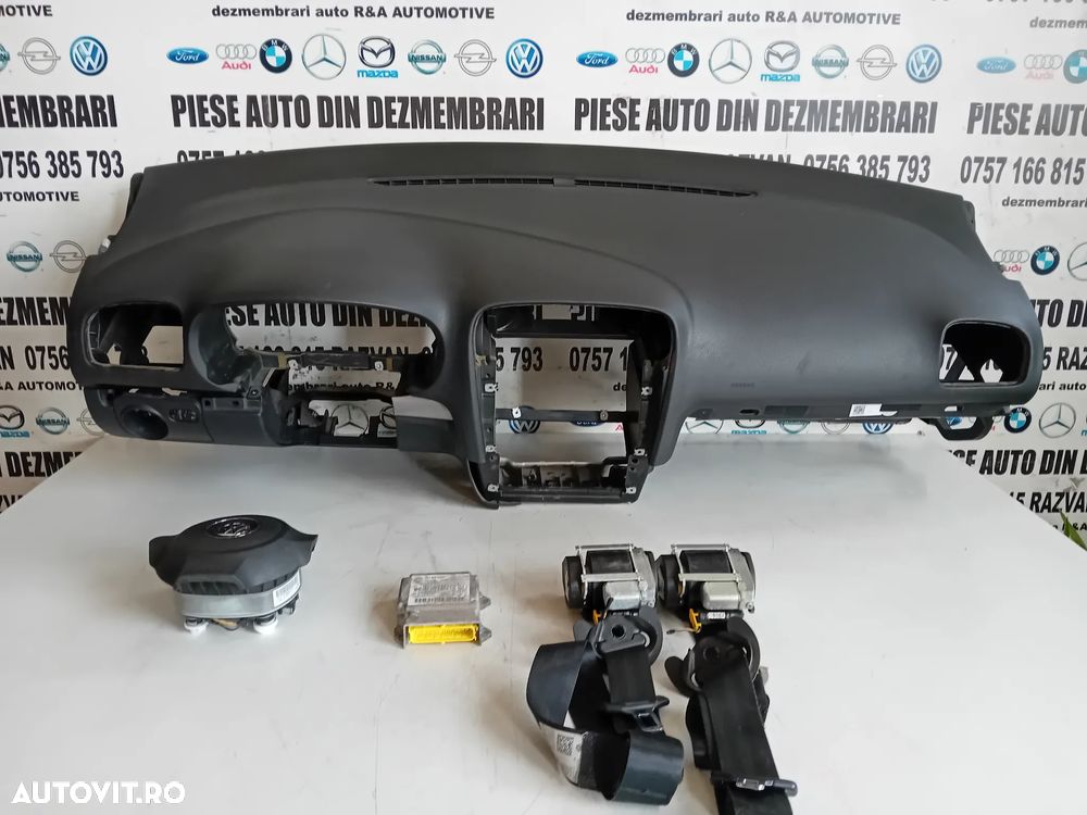 Plansa Bord Kit Airbag Vw Golf 6 VI An 2008-2013 Volan Stanga - 2