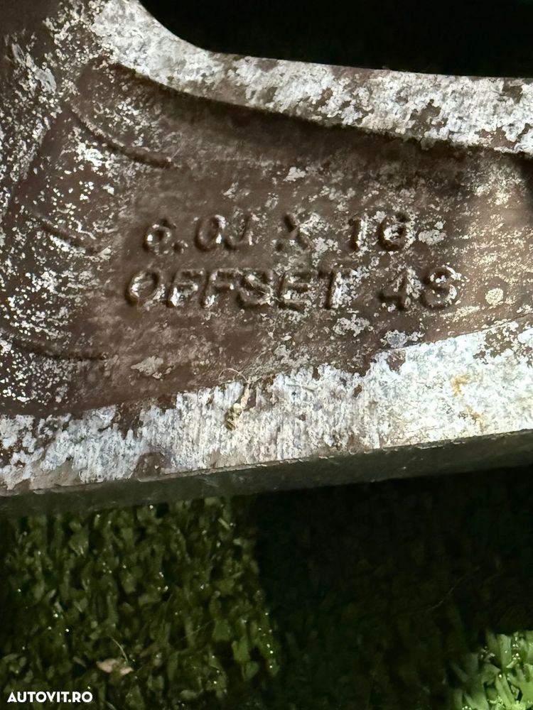 JANTE KIA R16 / 4x100 / RIO 2 / 6JX16 OFFSET 48 / 195/55 R16 /  + CAUCIUCURI (X4) - 6