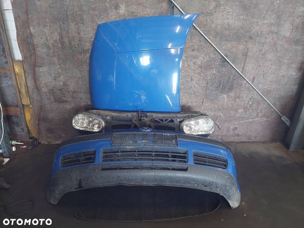 KOMPLETNY PRZÓD MASKA ZDERZAK LAMPY PAS PRZEDNI VOLKSWAGEN GOLF IV LW5Z - 1