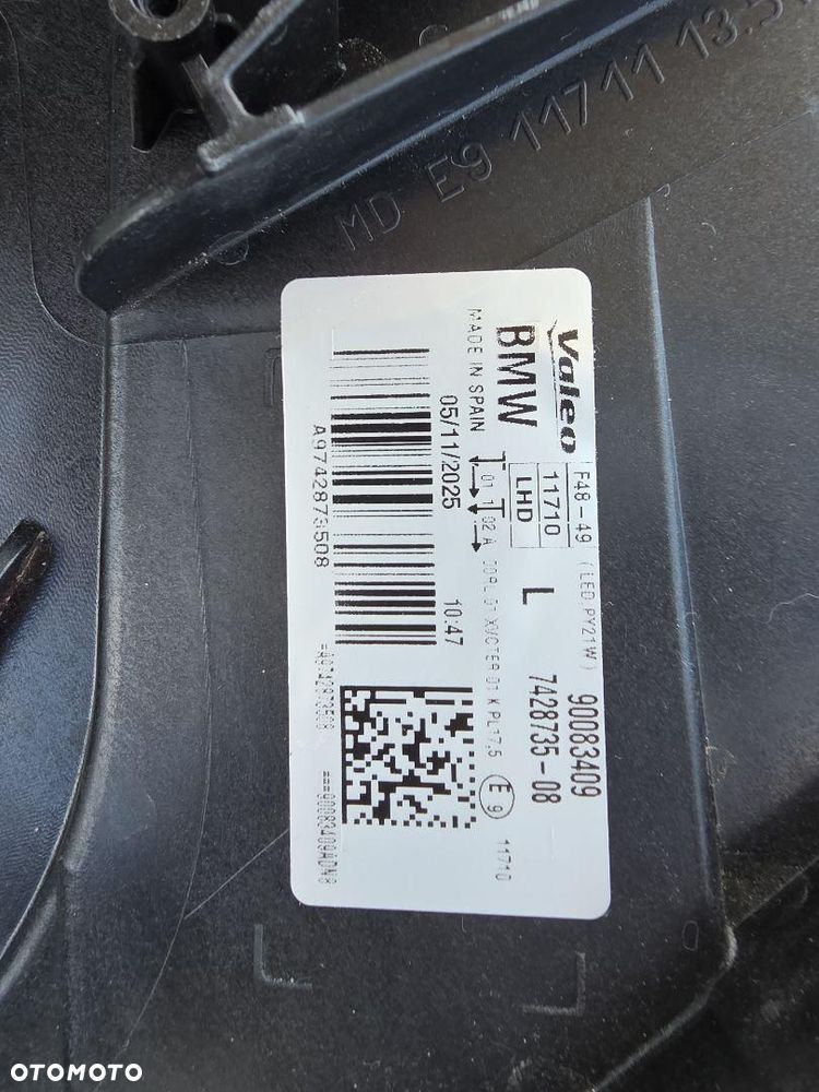 BMW X1 F48 Lampy przód Full Led Dynamic 7428735-08 7193708-03 Na Wentylator - 15