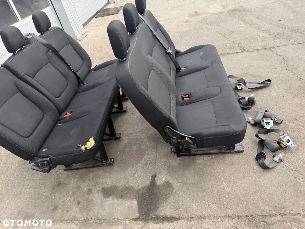 Trafic III Vivaro B 1,6 DCI 14-20r  fotele kanapy 6 os -dwie ławki - 4