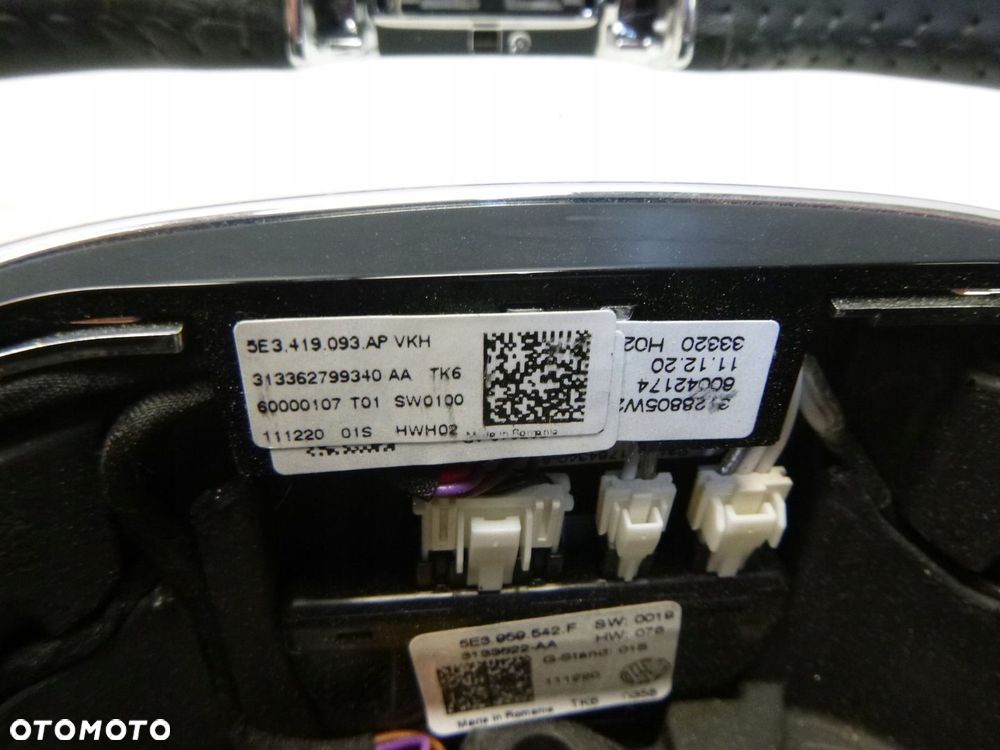 KIEROWNICA SKODA OCTAVIA IV 5E3 KODIAQ GRZANA ŁOPATKI NOWA - 8