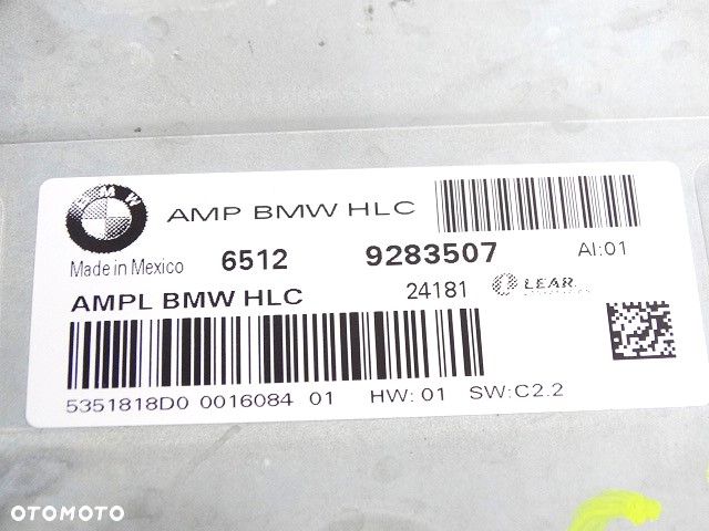 BMW F25 Wzmacniacz Systemu Hifi AMPL BMW HLC 65129283507 9283507  65122622680  2622680 - 3