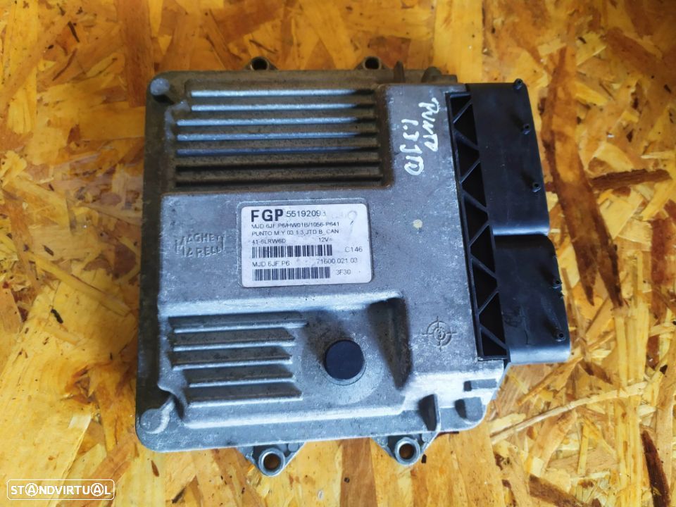 CENTRALINA DO MOTOR FIAT GRANDE PUNTO 1.3JTD 55192093 MJD6JFP6 - 1