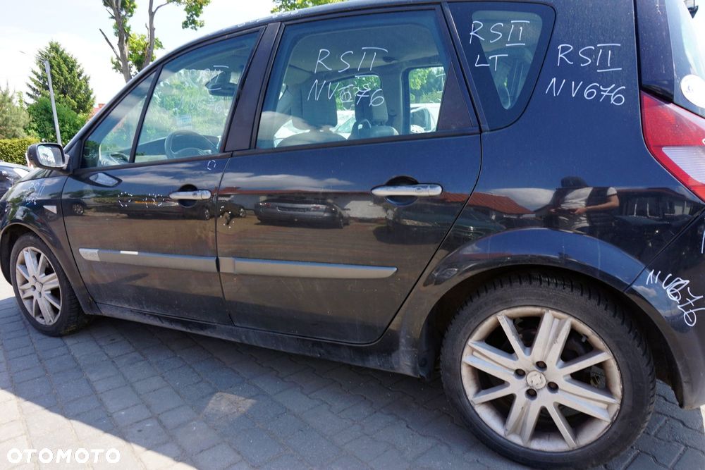 DRZWI TYLNE LEWE SCENIC II PH1 NV676  CZARNY RENAULT 2004-2006 - 4
