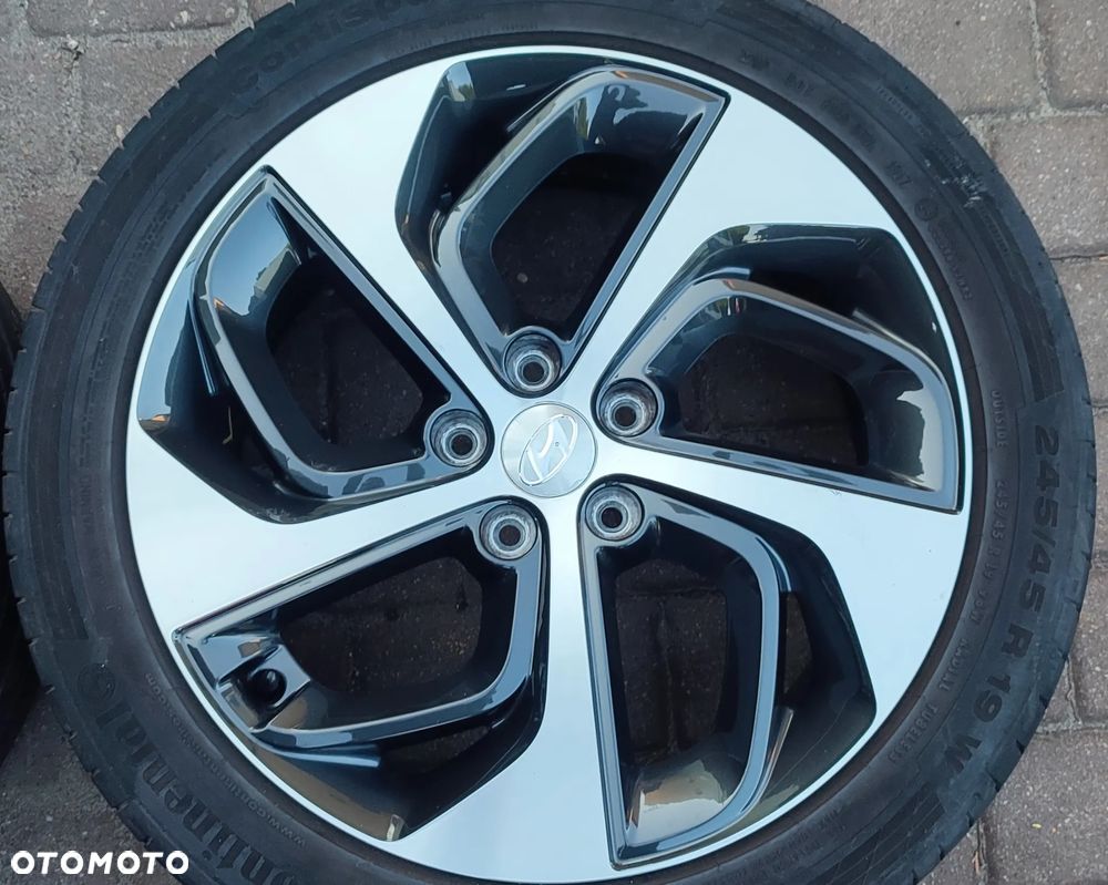 Kola Felgi Aluminiowe Oryg. Hyundai Tucson Santa Fee 19 Cali Continental 245/45/19 Bdb !! Starogard Gdański - Wysyłka !! - 4