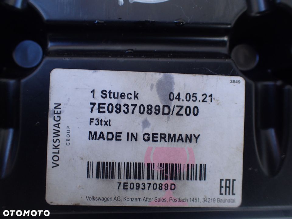 MODUŁ KOMFORTU VW AUDI SKODA 7E0937089D RADOM - 4