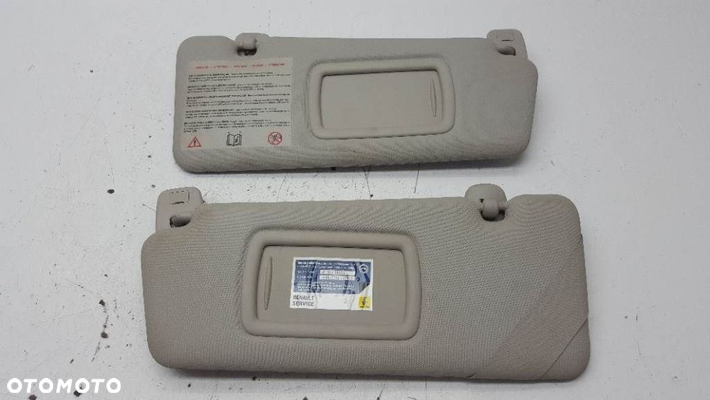 OSŁONA PRZECIWSŁONECZNA LEWA PRAWA KOMPLET DASZEK RENAULT FLUENCE - 3