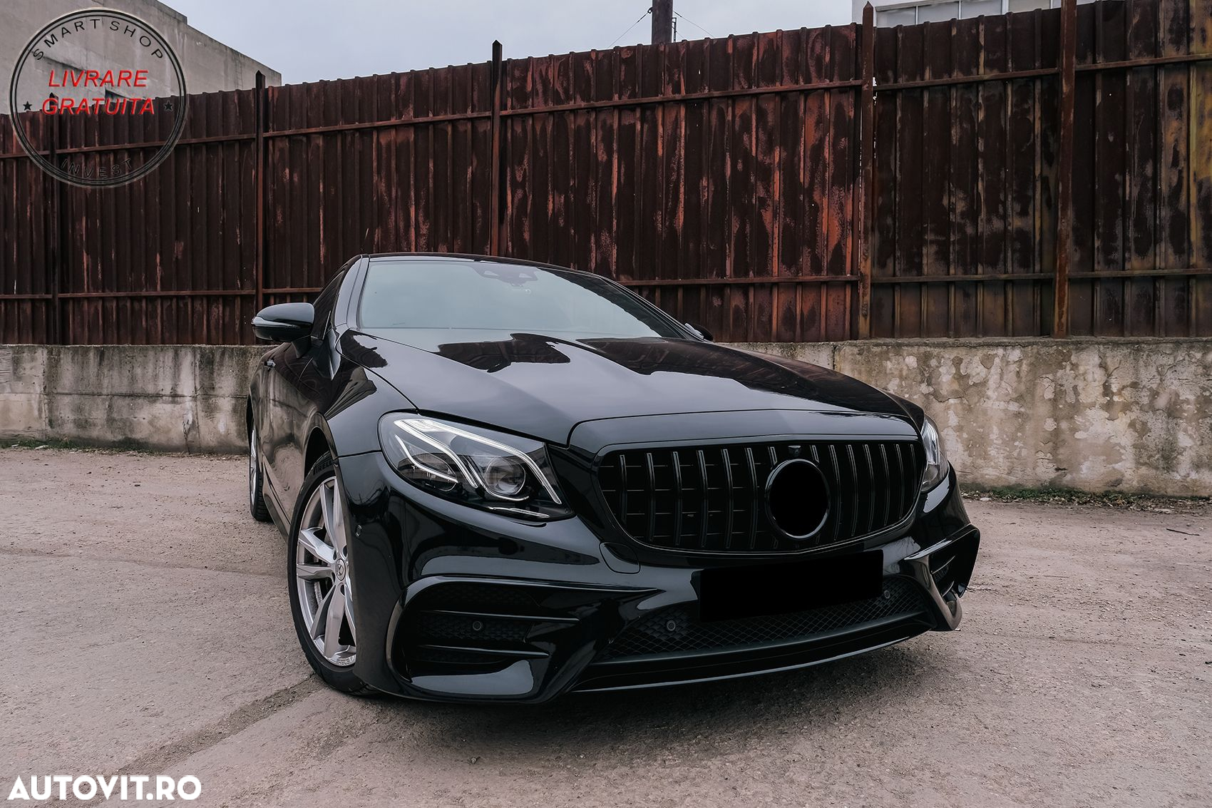 Prelungiri Bara Fata Mercedes E-Class W213 Sport Line E53 (2016-2020) Negru Lucios- livrare gratuita - 9