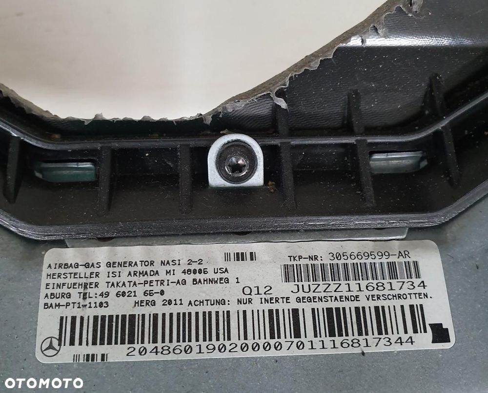 DESKA ROZDZIELCZA KONSOLA PODUSZKI AIRBAG MERCEDES W207 EUROPA - 9