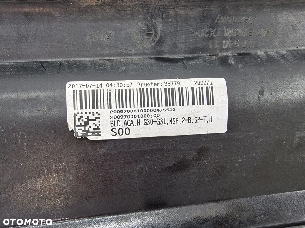 BMW G30 / G31 M-PAKIET 16- DYFUZOR / SPOJLER ZDERZAKA TYLNEGO TYLNIEGO TYŁ , NR 21754011 , NR AUKCJI DT12 - 12