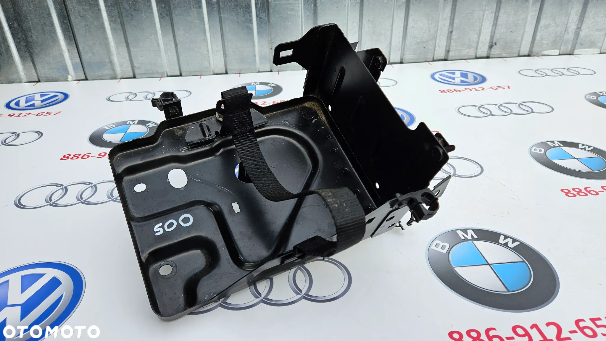 Fiat 500 Obudowa akumulatora Podstawa pod akumulator KOMPLETNA - 2