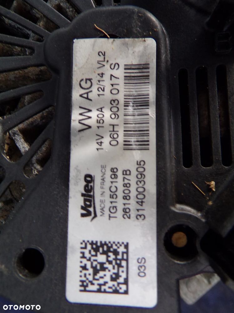 ALTERNATOR AUDI A6 C7 2.0 TFSI 06H903017S - 4
