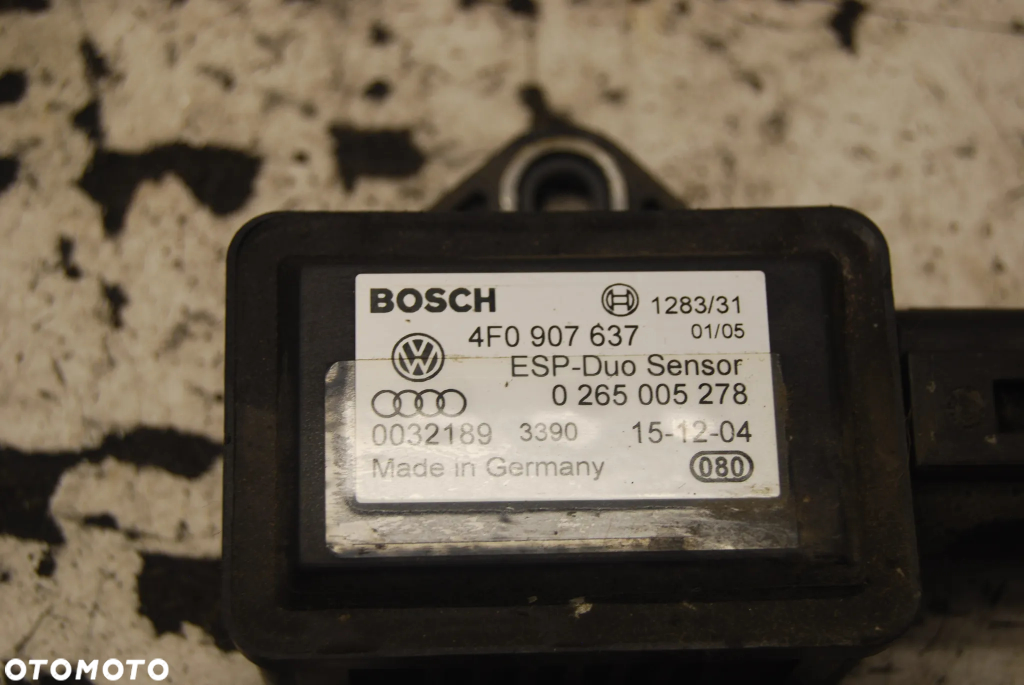 CZUJNIK MODUŁ SENSOR ESP 4F0907637 AUDI A4 B7 A6 C6 - 3