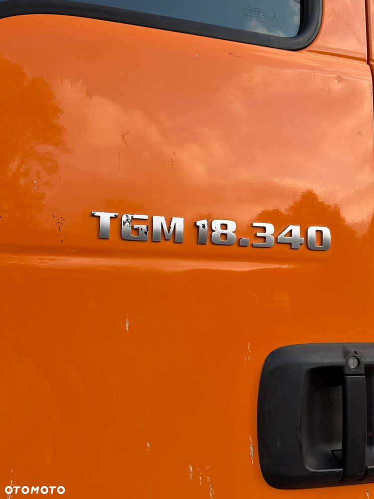 MAN TGM 18.340 / EURO 6 / MEILLER AK 12LT PILOT / bramowiec MULDA / KONTENER - 13