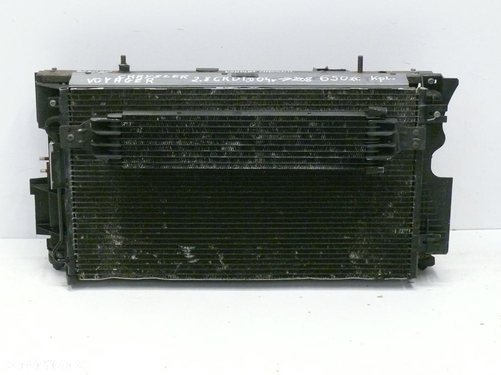 KOMPLET CHŁODNIC WENTYLATOR CHRYSLERY VOYAGER 2.8 CRDI 2004 2008 - 2