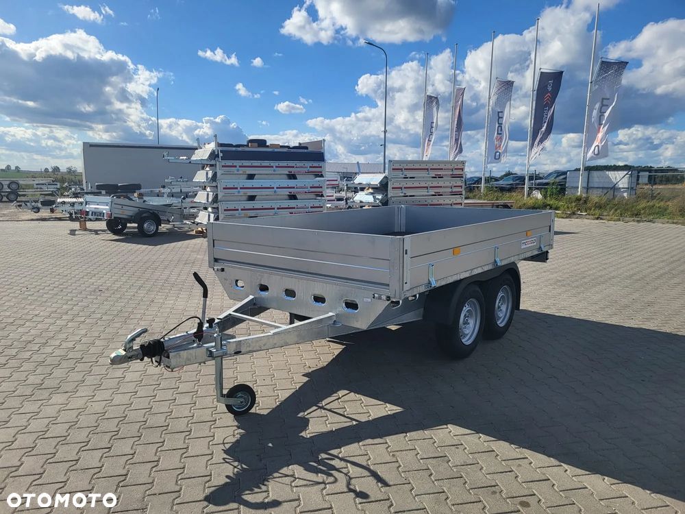 Rydwan DOSTAWA platforma z burtami KOŁA POD SPODEM 300x195, DMC 2700kg, spawana rama - 9